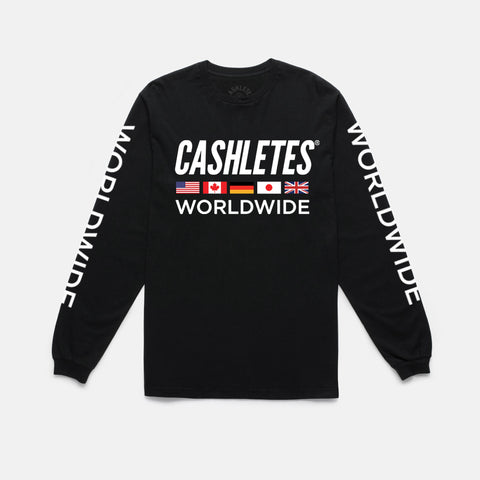 WORLDWIDE L/S TEE (BLACK)